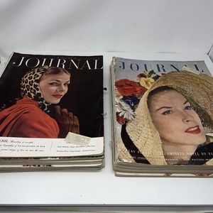 ALL OF 1948 Lot of 12 Ladies Home Journal Magazines Full Year Vintage